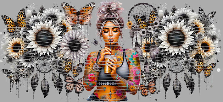 16oz Sunflower Girl-SU-520